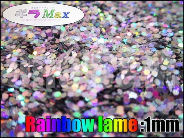 画像4: 【送料込み】高品質ラメ フレーク 50g 塗装 カラー：レインボー 1mm (4)