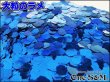 画像1: 六角 25g ラメ フレーク 塗装 カラー：青 大粒 4.5mm (1)