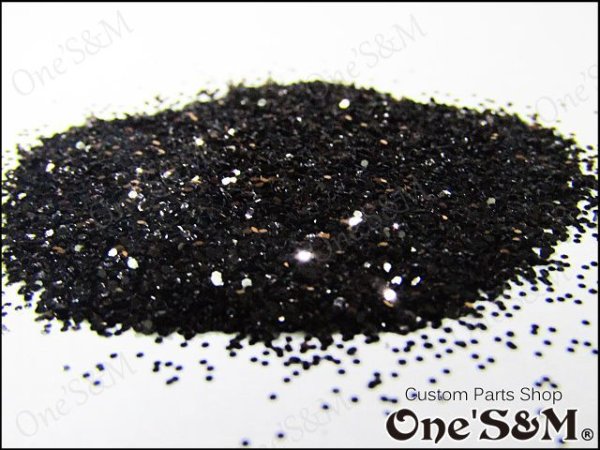 画像4: 【送料込み】最高級 50g 六角ラメフレーク 塗装 0.5mm カラー:ブラック (4)