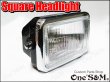 画像1: アウトレット 角型ヘッドライト 高品質LEDヘッドライトバルブ RGB LEDポジション球付き 角目ヘッドライト (1)