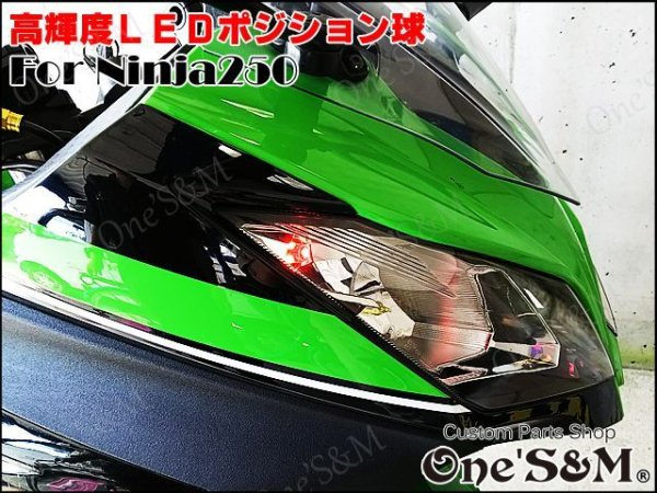 画像2: Ninja250 ニンジャ250 EX250L 対応 SMD LEDポジション球 2個セット (2)