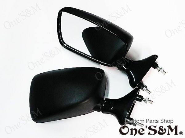 画像3: カフェミラー ロケットカウル カウル用 後方確認ミラー 左右セット (3)