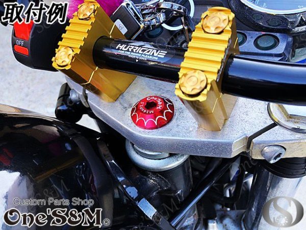 画像17: アルミ製 ステアリングステムボルト　ゼファー750/RS ゼファー400/χ ZRX400/II バリオス/II エストレヤ/RS GSX250FX (17)
