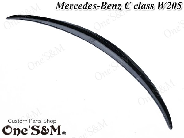 画像8: 送料込み! メルセデス・ベンツW205 C205 C63 AMG セダン用 ABS製 リアスポイラー トランクスポイラー リアウイング (8)