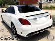 画像2: 送料込み！ メルセデス・ベンツW205 C205 C63 AMG セダン用 ABS製 リアスポイラー トランクスポイラー リアウイング (2)