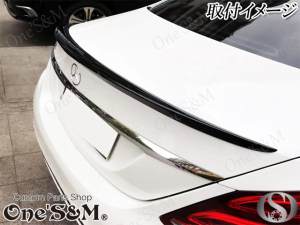 画像10: 送料込み! メルセデス・ベンツW205 C205 C63 AMG セダン用 ABS製 リアスポイラー トランクスポイラー リアウイング (10)