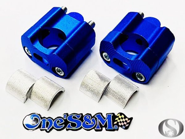 画像4: アウトレット アルミ製 ３ｃｍUP ハンドルクランプキット ハンドルクランプ (4)