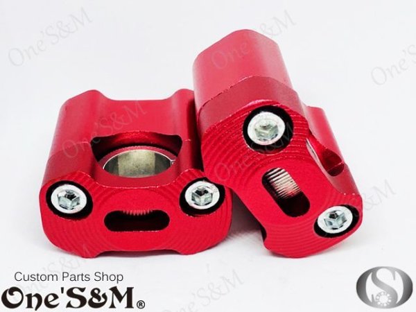 画像19: アウトレット アルミ製 ３ｃｍUP ハンドルクランプキット ハンドルクランプ (19)