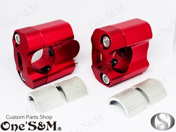 画像20: アウトレット アルミ製 ３ｃｍUP ハンドルクランプキット ハンドルクランプ (20)