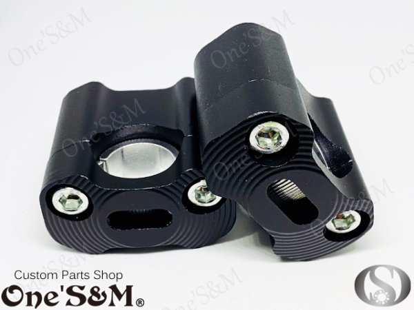 画像15: アウトレット アルミ製 ３ｃｍUP ハンドルクランプキット ハンドルクランプ (15)