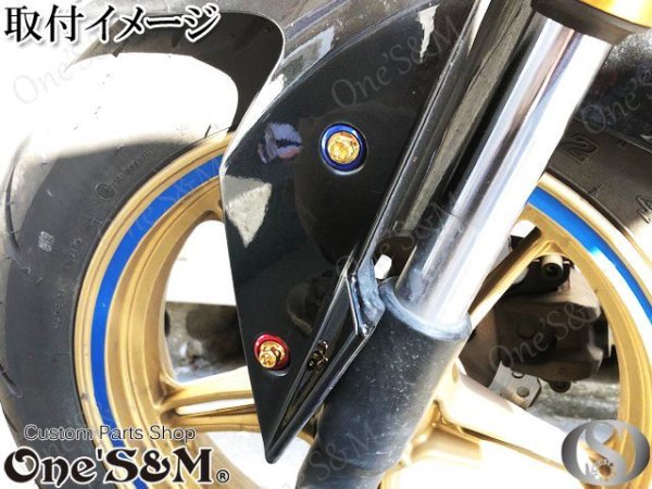 画像15: M6 ドレスアップボルト ボルトキャップ ボルトカバー  チタン焼風タイプボルト カスタム ドレスアップに！ (15)