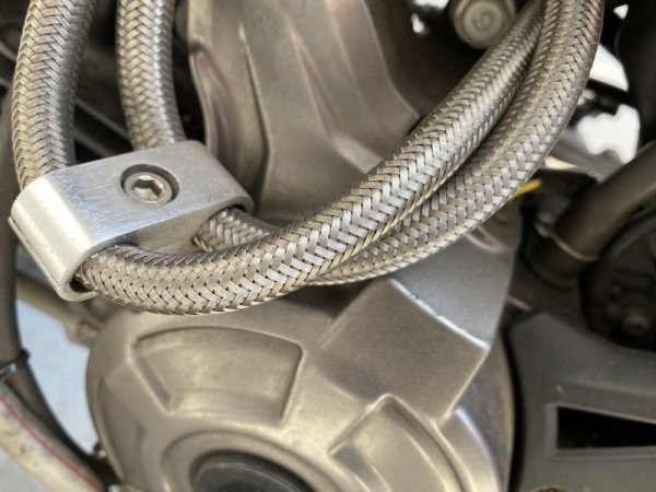 画像2: ステンレス メッシュホース オイルクーラーホース 10cm〜 切り売り (2)