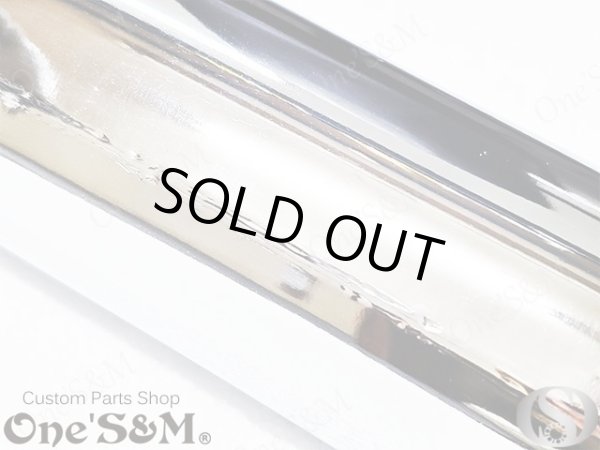 画像5: アウトレット特価 NEW 爆音管 メッキorアイアンブラック メガホンマフラー インナーサイレンサー付 50.8φ 汎用メガホン (5)