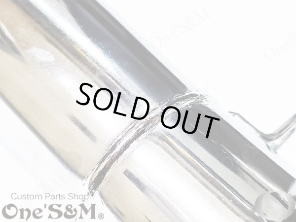 画像4: アウトレット特価 NEW 爆音管 メッキorアイアンブラック メガホンマフラー インナーサイレンサー付 50.8φ 汎用メガホン (4)