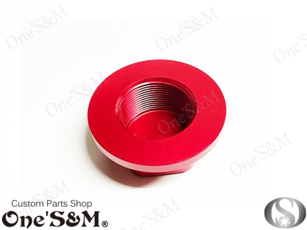 画像8: ステアリングステムナット CNC削出し ステムナット M22 P1.0 (8)