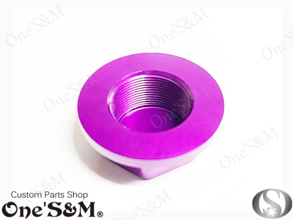 画像14: ステアリングステムナット CNC削出し ステムナット M22 P1.0 (14)