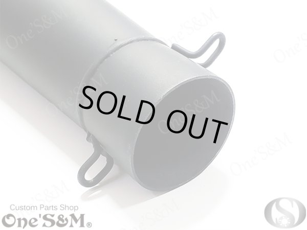 画像7: アウトレット特価 NEW 爆音管 メッキorアイアンブラック メガホンマフラー インナーサイレンサー付 50.8φ 汎用メガホン (7)