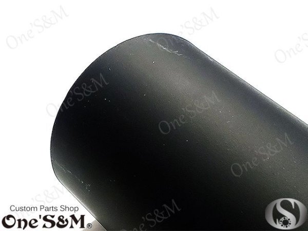 画像6: アウトレット特価 NEW 爆音管 メッキorアイアンブラック メガホンマフラー インナーサイレンサー付 50.8φ 汎用メガホン (6)