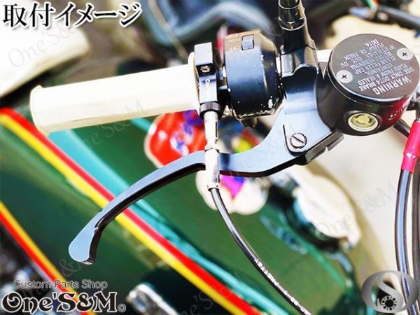 画像6: 最高級 アルミ削り出し CNC ビレット ブレーキレバー アルマイト ニッシンブレーキマスター デイトナレトロマスター 対応 (6)