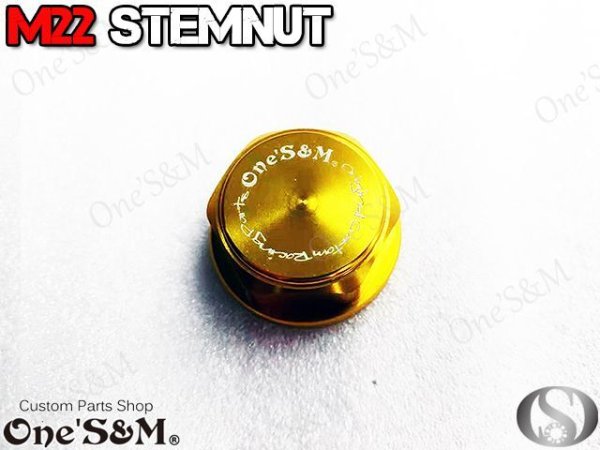 画像9: NEW ステアリングステムナット ＣＮＣ削出し ステムナット M22 P1.0 (9)
