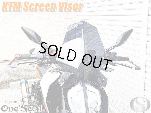画像6: KTM 新型DUKE 対応　エアロバイザー フロントスクリーン メーターバイザー (6)