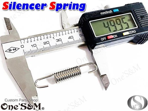 画像7: マフラージョイントスプリング サイレンサースプリング 40mm  45mm 50mm 60mm 70mm  75mm 80mm 85mm 87mm 95mm 1本売り マフラースプリング スプリング (7)