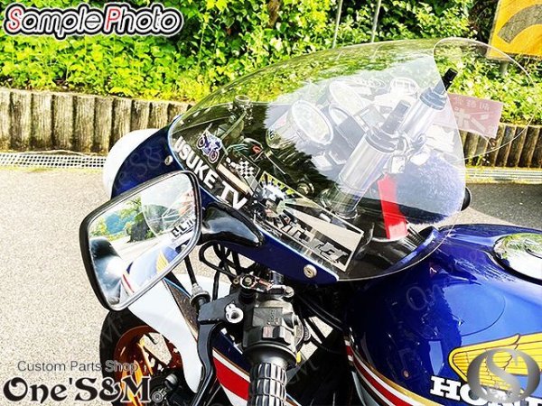 画像7: カフェミラー ロケットカウル カウル用 後方確認ミラー 左右セット (7)