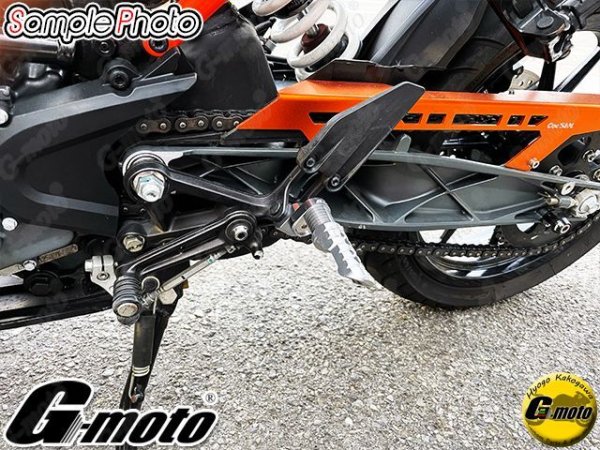 画像6: G-moto製 刻印入 KTM 125DUKE (2017) KTM 250 390 DUKE 全年式対応 限定オリジナルモデル アルミ製 マルチポジションステップ メイン フロント グレー (6)