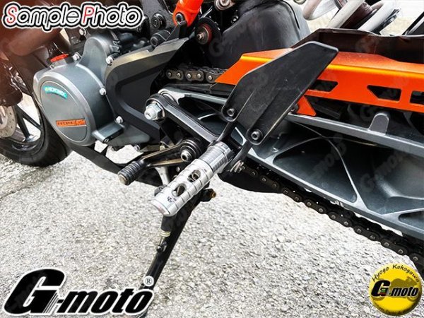 画像5: G-moto製 刻印入 KTM 125DUKE (2017) KTM 250 390 DUKE 全年式対応 限定オリジナルモデル アルミ製 マルチポジションステップ メイン フロント グレー (5)