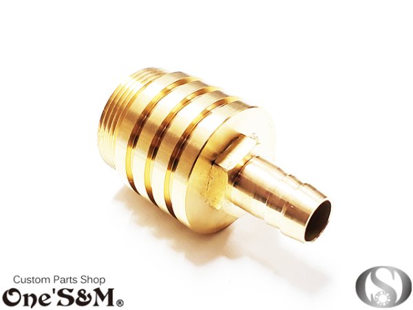 画像2: ４段フィン仕様 ブリーザーホースキット 133　真鍮製 アルミ製 選択可能 (2)