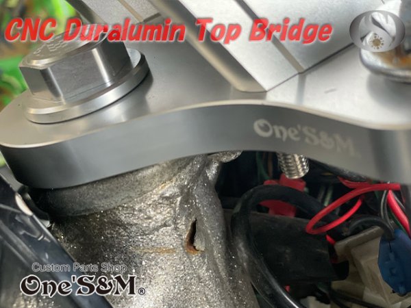 画像15: ホーク２ ホーク３用 最高級 CNC トップブリッジSP ステムナット付き (15)