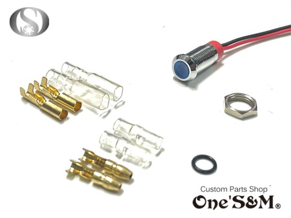 画像8: 最新！ 12V M8 LED インジケーターランプ (8)