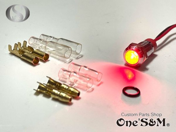 画像5: 最新！ 12V M8 LED インジケーターランプ (5)