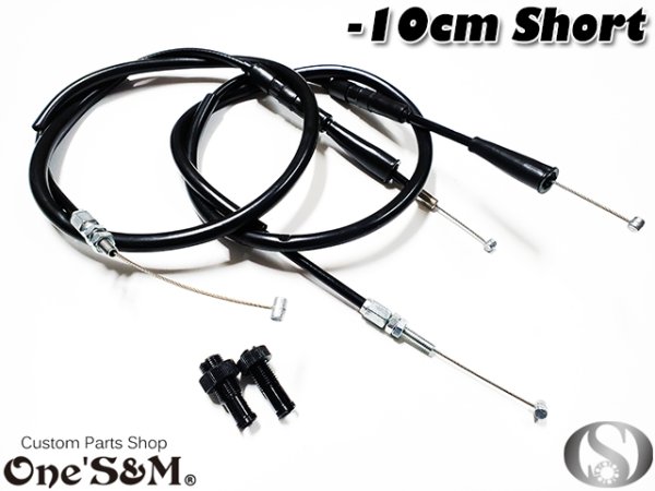 画像3: CBX400F純正スイッチボックス専用  XワイヤーII フルセット ブラック (3)