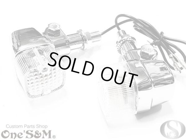 画像4: アウトレット特価品 クリスタルレンズ LED ステルスクリア 角型ウィンカー ２個Set (4)