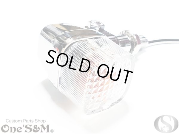 画像6: アウトレット特価品 クリスタルレンズ クリア 角型ウィンカー オレンジ ２個セット (6)