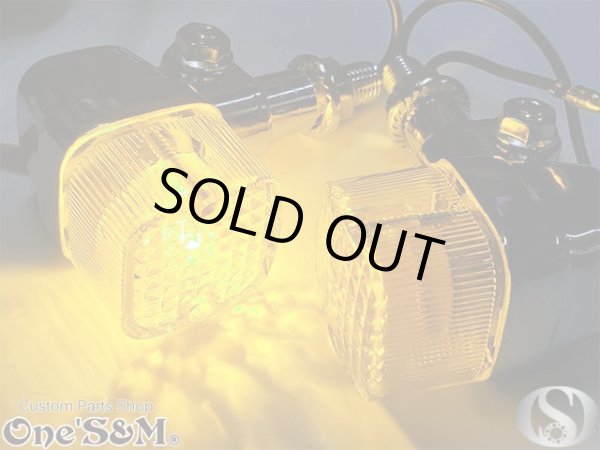 画像9: アウトレット特価品 クリスタルレンズ LED ステルスクリア 角型ウィンカー ２個Set (9)