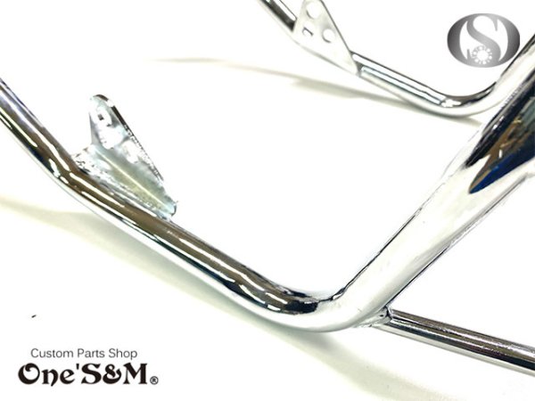 画像6: 第四ロット アウトレット品 メッキ リアキャリア ウインカーステー ケツアゲ機能付き ワンズ製 オリジナル GT380 サンパチ 前期 後期対応 (6)