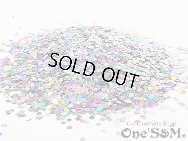 画像3: 【送料込み】高品質ラメ フレーク 50g 塗装 カラー：レインボー 1mm (3)