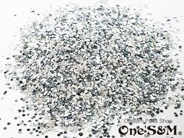 画像6: 【送料込み】高品質六角ラメ フレーク 50g カラー:シルバー 0.5mm (6)