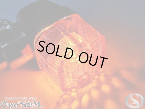 画像2: クリスタルレンズ オレンジ 角型ウィンカー ２個セット (2)