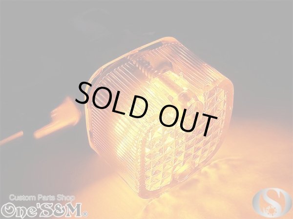 画像2: クリスタルレンズ LED オレンジ 角型ウィンカー ２個Set (2)