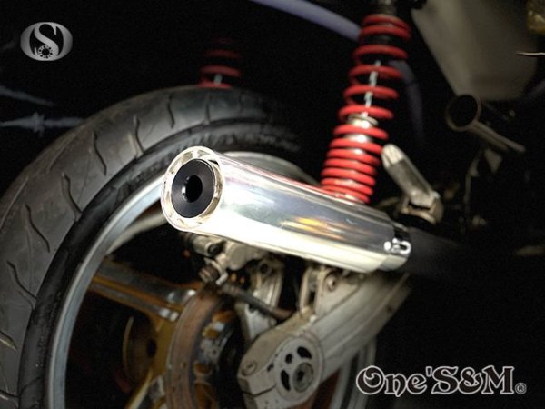 画像24: アウトレット ワンズ管 アルミサイレンサー インナーバッフル付き 50パイ ワルツ 悪奴 装着車対応 汎用 (24)