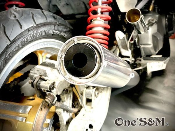 画像23: アウトレット ワンズ管 アルミサイレンサー インナーバッフル付き 50パイ ワルツ 悪奴 装着車対応 汎用 (23)
