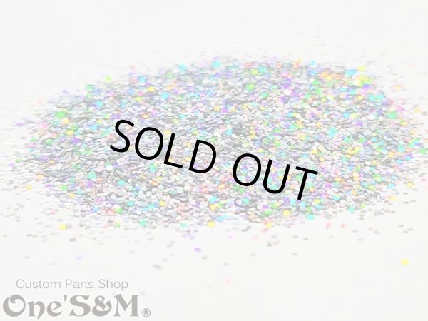 画像2: 【送料込み】高品質六角ラメ フレーク 50g 塗装 カラー：レインボー (2)