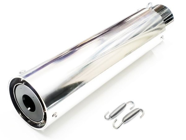 画像9: アウトレット ワンズ管 アルミサイレンサー インナーバッフル付き 50パイ ワルツ 悪奴 装着車対応 汎用 (9)