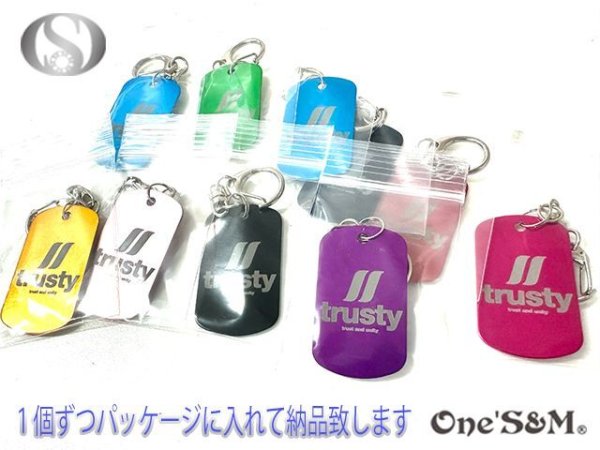 画像6: 日本製 10個からオーダー可能 アルミ製 オリジナル刻印入れ キーホルダー ドックタグVer (6)