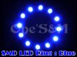 画像5: 【送料込み】12SMD LEDリング イカリング テールランプ ヘッドライト 加工やDIY ホワイト・ブルー (5)