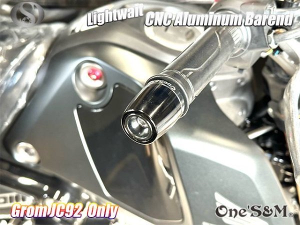 画像6: 【送料込み】ライトウェイトバーエンド ハンドルバーエンド モンキー125 JB02 JB03 グロム JC92 CBR250RR MC51 PCX125 用 (6)