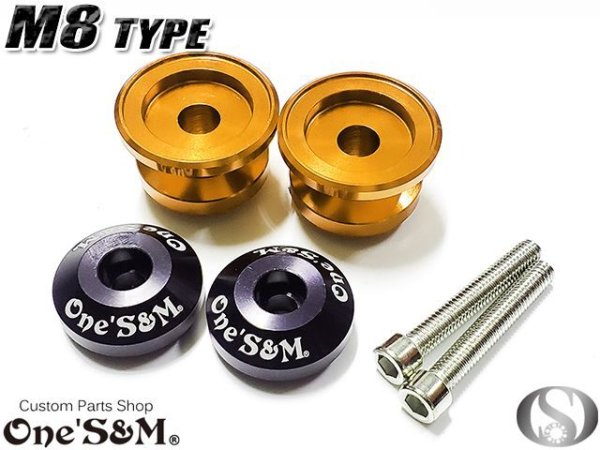 画像26: CNC アルミ製 アルマイトＭ８ 荷掛けフックボルト リアサスマウントボルト スイングアームフックボルト (26)